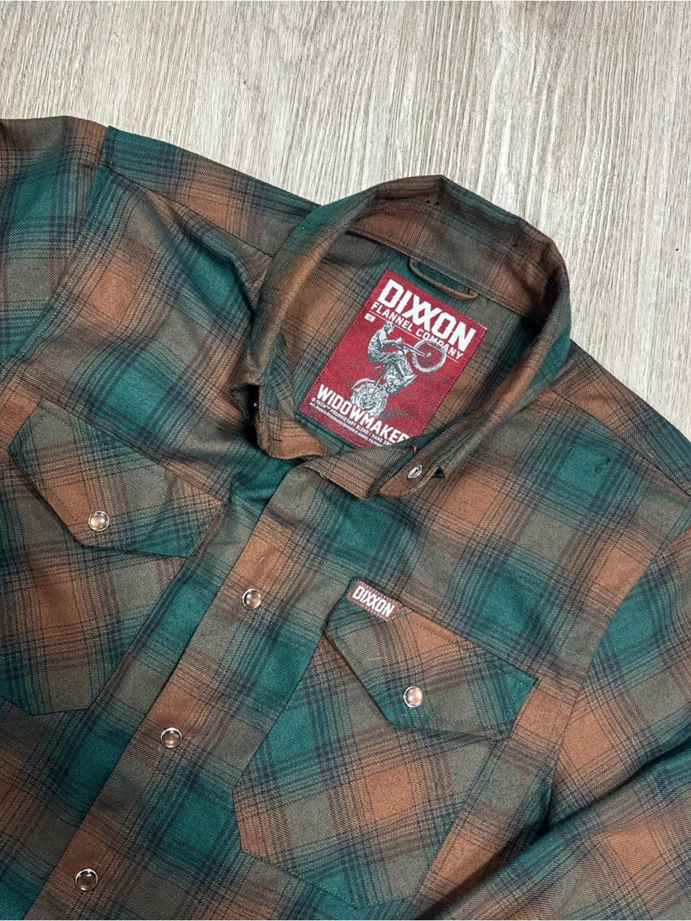 Dixxon Flannel Widowmaker S Men’s Long Sleeve Plaid Pearl Snap